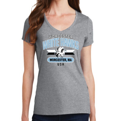 WHITE HAWKS - Ladies Fan Favorite V Neck Tee Thumbnail